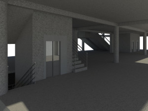 hotel with 18 floors 3D 模型