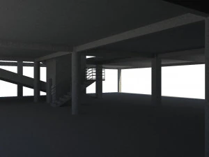 hotel with 18 floors 3D Model