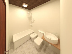duplex with 2 bedrooms 3D Model