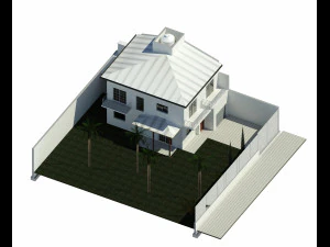 Maisonette mit 3 Schlafzimmern 3D Modell