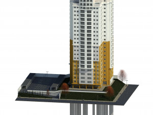 residential building 3D मॉडल