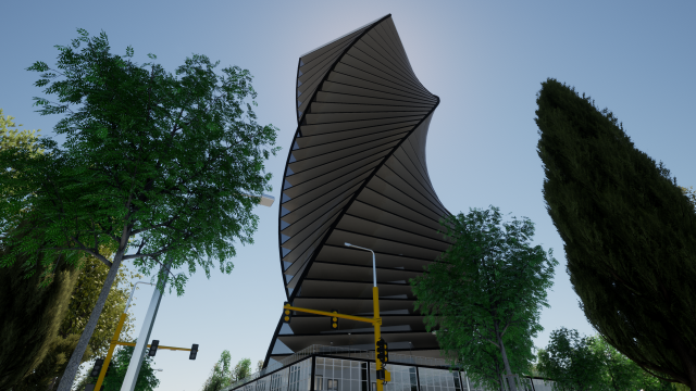 residential and commercial building stanczyk 3D Модель .c4d .max .obj .3ds .fbx .stl .blend 