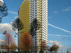 住宅棟ゾンネ 3Dモデル