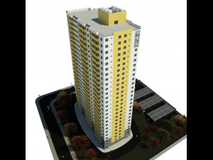 Residential Building Sonne 3D Model
