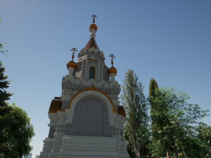 Russian Orthodox Chapel Model 3D