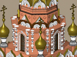 Russian Orthodox Chapel 3D Model