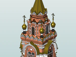 Russian Orthodox Chapel 3D Model
