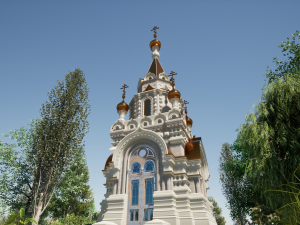 Russian Orthodox Chapel 3D Модель
