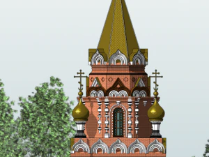 Russian Orthodox Chapel 3D Model