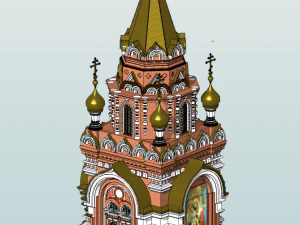 Russian Orthodox Chapel 3D Model