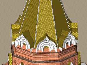 Russian Orthodox Chapel 3D Model