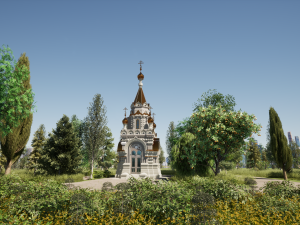 Russian Orthodox Chapel 3D Модель