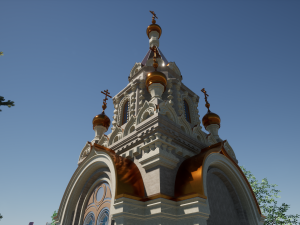 Russian Orthodox Chapel 3D Модель