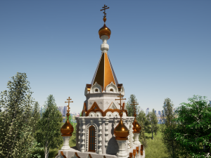 Russian Orthodox Chapel 3D Модель