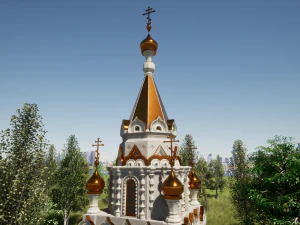 Russian Orthodox Chapel 3D Model