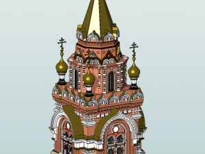 Russian Orthodox Chapel 3D Model