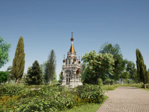 Russian Orthodox Chapel 3D Model