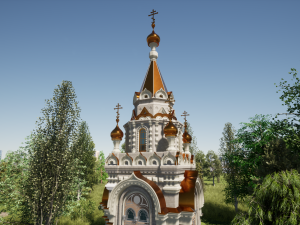 Russian Orthodox Chapel 3D Модель