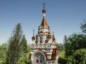 Russian Orthodox Chapel 3D Model