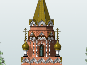 Russian Orthodox Chapel 3D Модель