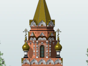 Russian Orthodox Chapel 3D Model