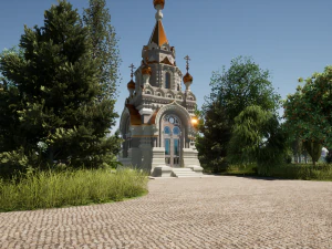 Russian Orthodox Chapel 3D Model