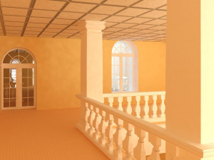 Russian Train Station Modelo 3D