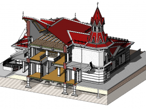 Russian Train Station Modelo 3D