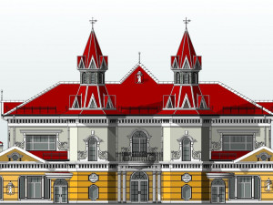 Russian Train Station Modelo 3D