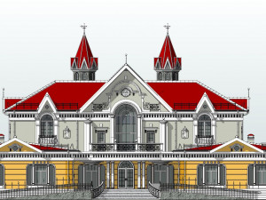 Russian Train Station Modelo 3D
