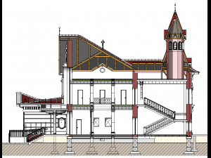Russian Train Station Modelo 3D