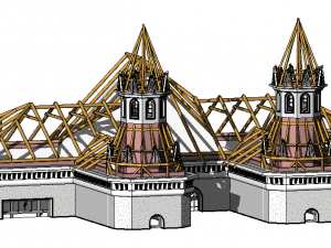 Russian Train Station Modelo 3D