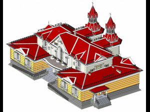 Russian Train Station Modelo 3D