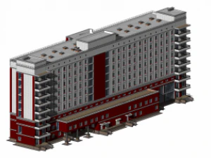 Russian Hotel 3D Model