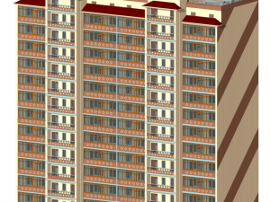 Residential Building Model 3D