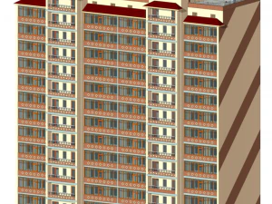 आवासीय भवन 3D मॉडल