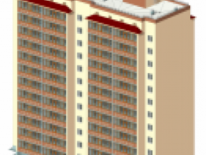 Residential Building Modello 3D