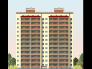 Residential Building 3D Model