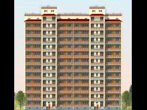 Residential Building Modello 3D