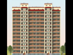 Residential Building 3D Model