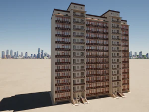 Residential Building 3D Model