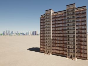 Residential Building Modello 3D