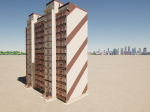 Residential Building Modello 3D
