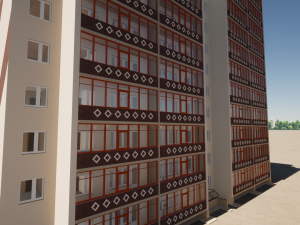 Residential Building Modello 3D