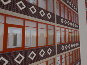 Residential Building Modello 3D