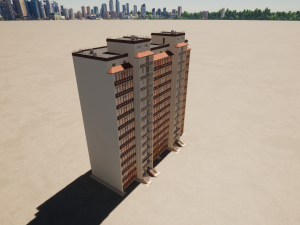 Residential Building Modello 3D