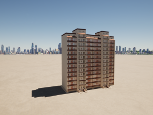 Residential Building Modello 3D
