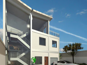 Mod&uuml;ler Metal Ev 3D Model