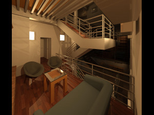Modular Metal House Model 3D