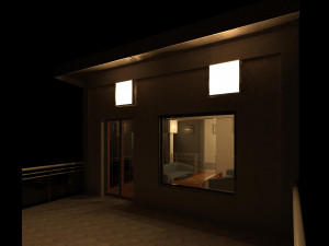 Modular Metal House Model 3D